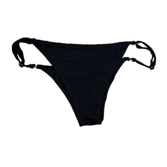Beach Riot stone cold fox Kyla black triangle string bikini top & bottom large - Picture 5 of 8